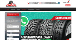Desktop Screenshot of llantascavazos.com